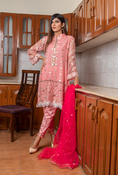 pink pakistani designer kameez