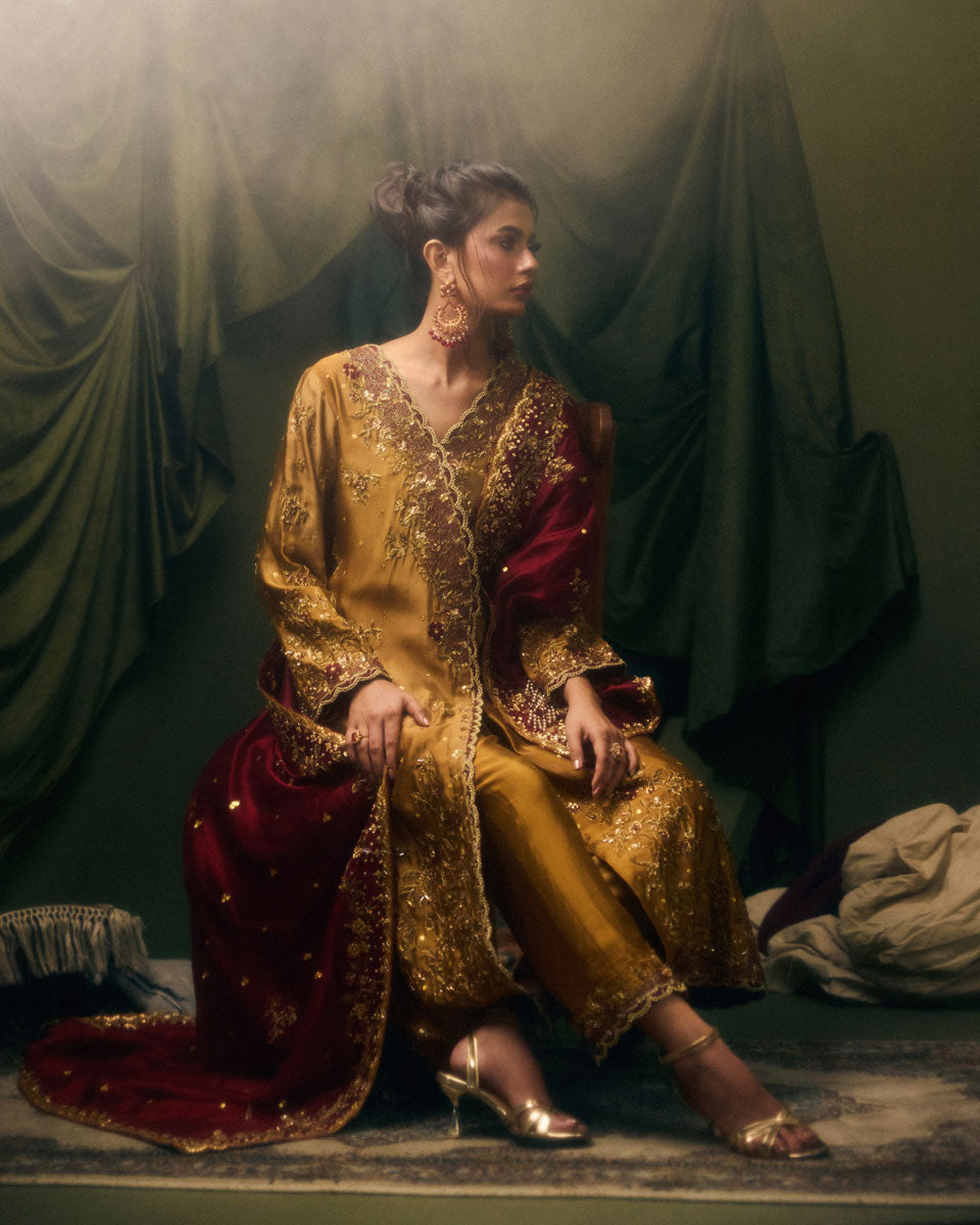 pakistani designer angrakha dress