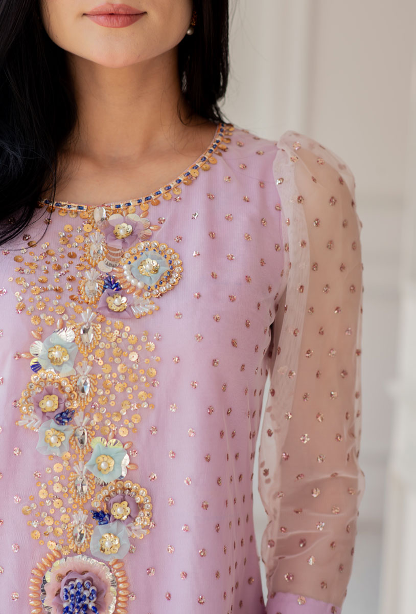 white christmas dresses gharara dress pakistani – NazJunaid main image 1