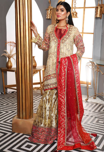 pakistani bridal dress made by boutique in karachi