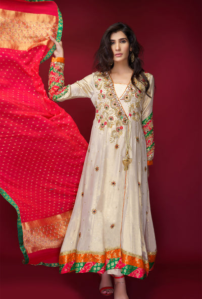 pakistani angrakha dress